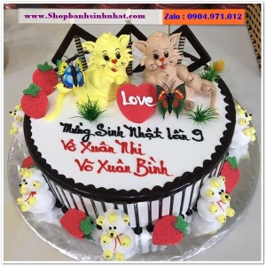 Bánh Sinh Nhật Con Mèo Tuổi Mão - A09